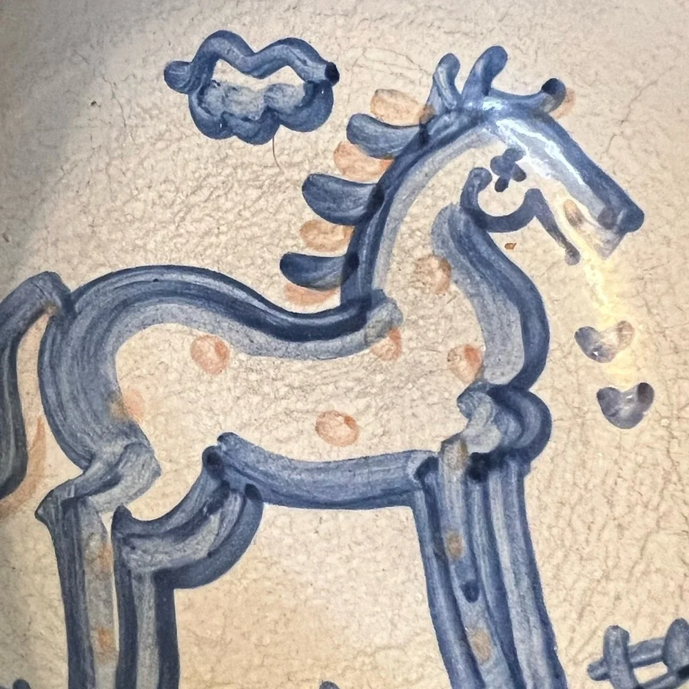 M.A.Hadley pottery vintage horse bowl